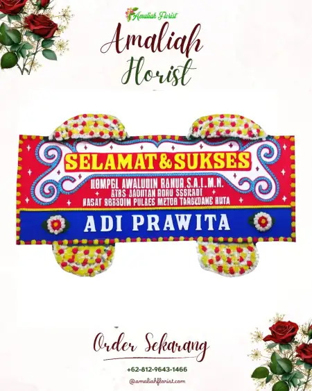 Papan Bunga Ucapan Selamat Monterado