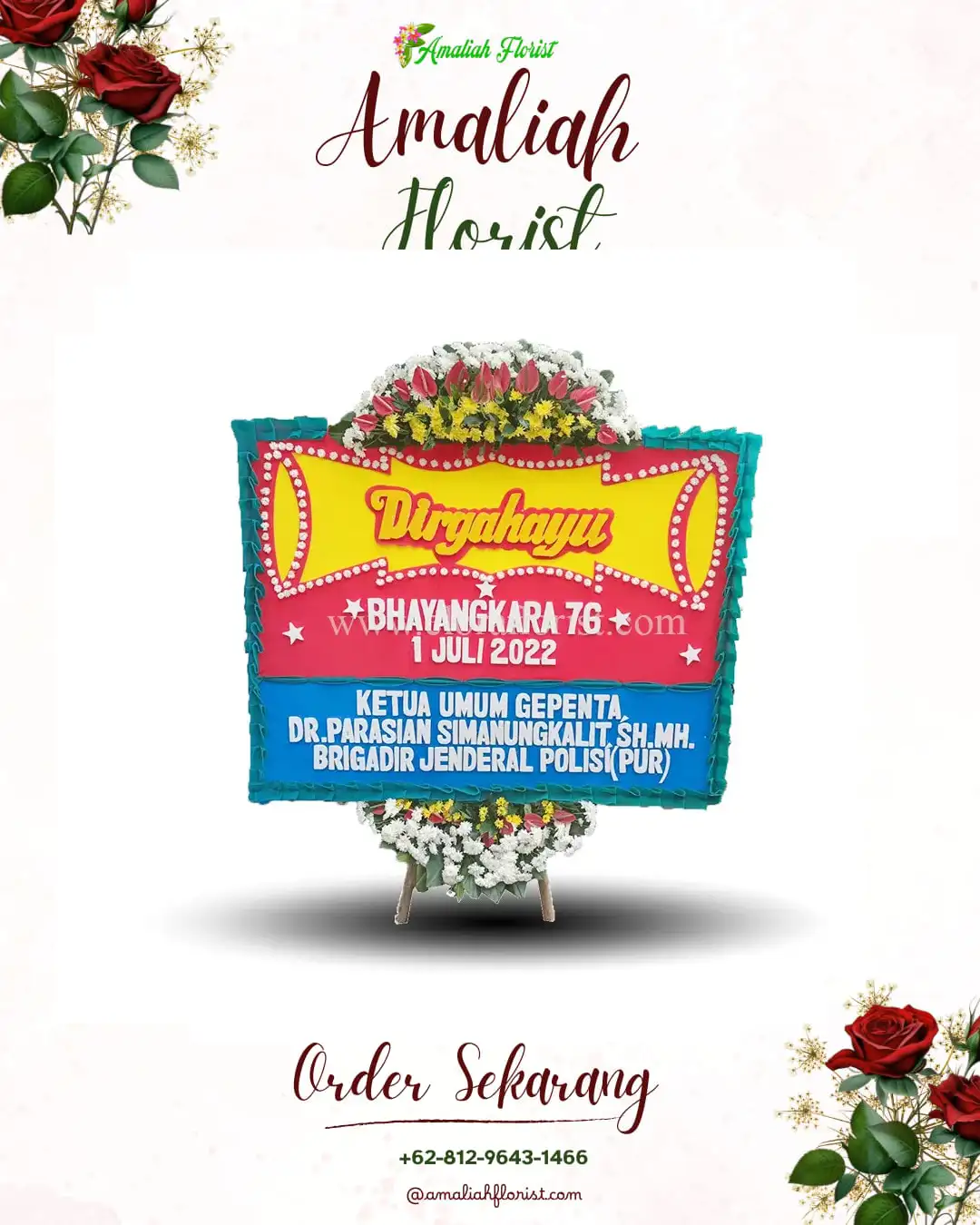 Papan Bunga HUT Ulang Tahun Monterado